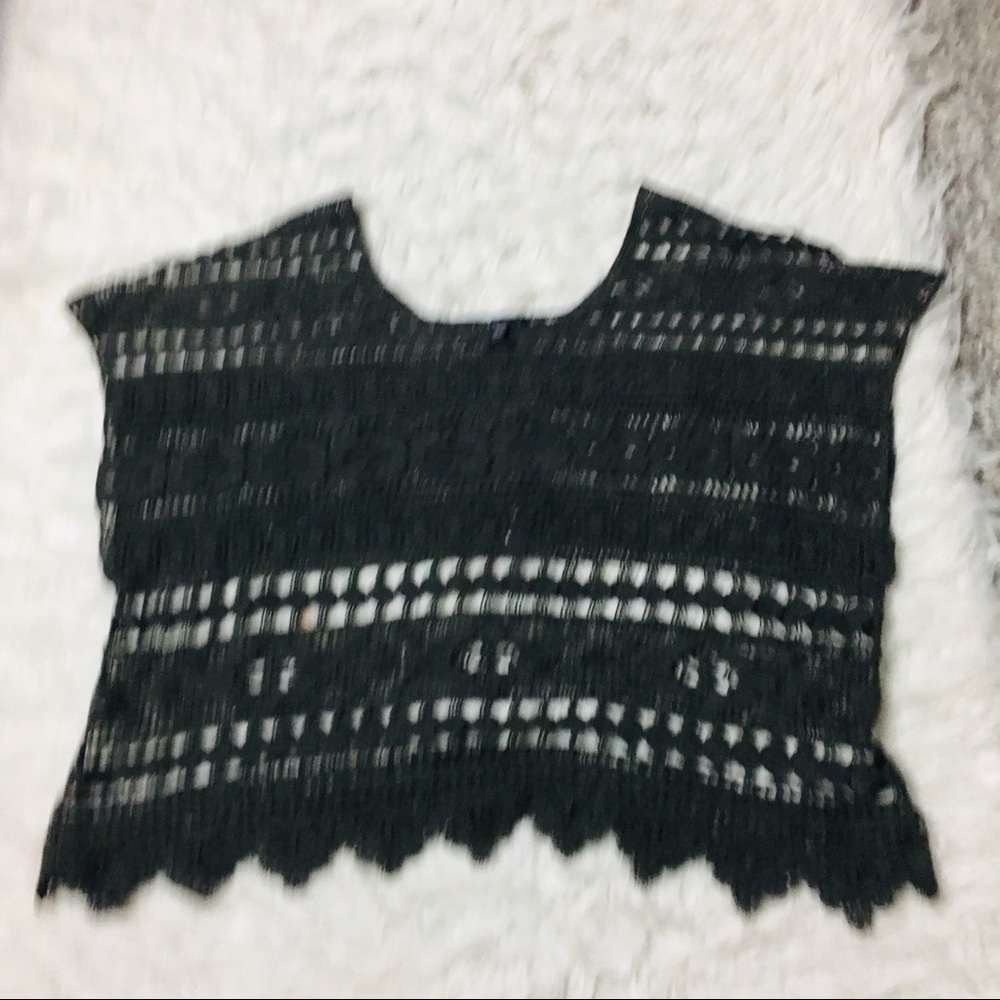 Lane Bryant Bohemian Crochet Olive Green Size 14 - Picture 5 of 13